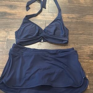 Athleta Navy Blue Bikini Set